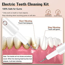 Load image into Gallery viewer, Plaque Remover for Teeth, Electric Tooth Cleaner Tartar Remover for Teeth with LED Light,4 Modes Rechargeable Teeth Cleaning Kit with Dental Tools, 2 Replaceable Heads