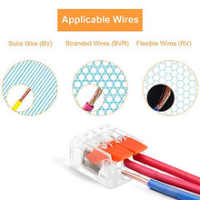Load image into Gallery viewer, TYUMEN 75 PCS Lever Wire Connectors, Lever Home Compact Splicing Connector - 2 Port, 3 Port, 5 Ports Electric Cable Clamp Connector for AWG 22-12 Electrical Cables Solid Stranded Flexible Wires
