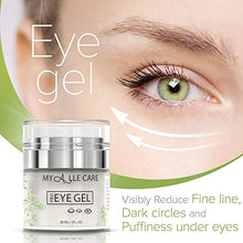 Load image into Gallery viewer, Eye Gel with Hyaluronic Acid, Reduce Dark Circles, Puffiness and Eye Bags. Anti Wrinkle Under Eye Treatment, Hydrating Gel with Collagen, Aloe and Vitamin E, Anti Aging Cream for Men & Women