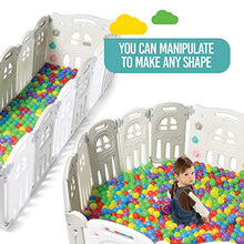 Load image into Gallery viewer, Play22 Foldable Baby Playpen 14 Panel - Kids Safety Activity Play Center - Safety Play Yard Play Pens for Babies - Safety Gates for Indoor and Outdoor Play - Adjustable Shape - NO BPA