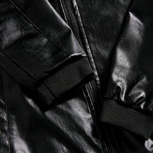 Load image into Gallery viewer, Men Winter Top Leather Jacket Biker Motorcycle Zipper Long Sleeve Coat Blouses