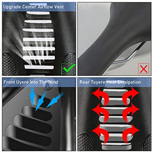 Load image into Gallery viewer, Waterproof Comfortable Wide Bike Seat with Red Warning Strip,Memory Foam Bicycle Saddle with Dual Shock Absorbing,Universal Fit Bike Cushion Replacement on Indoor/Outdoor Mountain Bikes for Women&Men