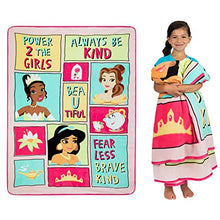 Load image into Gallery viewer, Franco Kids Bedding Super Soft Plush Micro Raschel Blanket, 62 in x 90 in, Disney Princess