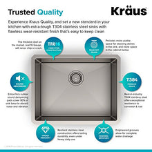 Load image into Gallery viewer, KRAUS Standard PRO 23-Inch 16 Gauge Undermount Single Bowl Stainless Steel Kitchen Sink, KHU101-23