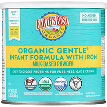 Load image into Gallery viewer, Earth's Best Organic Gentle Baby Formula, Infant Formula with Iron, Non-GMO, Omega-3 DHA and Omega-6 ARA, 21 oz