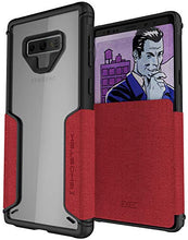 Load image into Gallery viewer, Ghostek Exec Folio Flip Card Slot Phone Case Designed for Samsung Galaxy Note 9 – Red