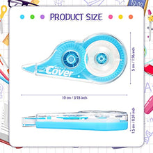 Load image into Gallery viewer, 12 Pieces Correction Tape White Out Tape Eraser Colourful Correction Tape Easy to Use Applicator for Instant Correction for Students School Stationery Office Supplies,12 m x 5 mm (39.3 ft x 0.2 Inch)