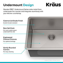 Load image into Gallery viewer, KRAUS Standard PRO 23-Inch 16 Gauge Undermount Single Bowl Stainless Steel Kitchen Sink, KHU101-23