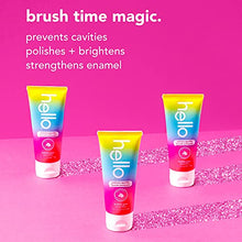 Load image into Gallery viewer, hello Kids Unicorn Sparkle Fluoride Toothpaste With Natural Bubble Gum Flavor, Vegan, Sls & Gluten Free, 4.2 oz, 4 count