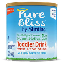 Load image into Gallery viewer, Pure Bliss by Similac Toddler Drink with Probiotics, Starts With Fresh Milk From Grass-Fed Cows, Non-gmo Toddler Formula, 24.7 Oz, 6Count