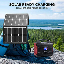 Load image into Gallery viewer, 300W Portable Power Station, BUTURE 266Wh Solar Outdoor Generator, 72000mAh 60W PD Power Bank with Dual 110V Pure Sine Wave AC Outlets 12V/10A DC Out, CPAP Battery Power Supply for Camping Emergency