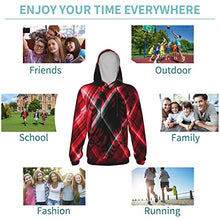 Load image into Gallery viewer, Albania Flag Print Hoodies Kids 3D Print Sweatshirts Long Sleeve Pullover Hoodies with Pocket for Teen Boys and Girls Black