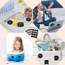 Load image into Gallery viewer, 240 Pieces Inspiring Planner Stickers Inspirational Quote Stickers Motivational Encouragement Stickers for Laptop Book Phone Car Luggage Bike (Black)