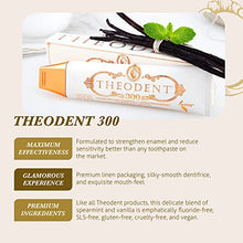 Load image into Gallery viewer, Theodent 300 Fluoride-Free Natural Toothpaste, Clinical Strength for Remineralization and Sensitivity Reduction Whitening Crystal Mint (3.4 Ounces, 96.4 Grams)