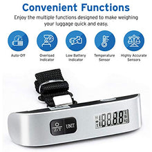 Load image into Gallery viewer, Etekcity Luggage Scale, Digital Portable Handheld Suitcase Weight for Travel with Rubber Paint, Temperature Sensor, 110 Pounds, Battery Included