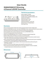 Load image into Gallery viewer, 4 Channel LED RF Controller RGBW/RGB/CCT/Dimming Multfunction Controller 12-24VDC