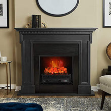 Load image into Gallery viewer, TURBRO Eternal Flame EF23-LG Electric Fireplace Logs, 23" Remote Control Fireplace Insert Log Heater, Realistic Lemonwood Ember Bed, Thermostat, Timer, 1400W Black