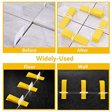 Load image into Gallery viewer, Reusable Leveling Wedges,Reusable Tile Leveling System Wedges for 1/8" Spacers,1/16" Spacers,1/32" Spacersand Tile Leveling System Kit,for Tile Leveler Installation (500Pcs, Yellow)