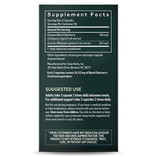 Load image into Gallery viewer, Gaia Herbs, Black Elderberry, Organic Sambucus Elderberry Extract for Daily Immune and Antioxidant Support, Vegan Powder Capsules, 60 Count