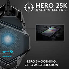 Load image into Gallery viewer, Logitech G502 HERO High Performance Wired Gaming Mouse, HERO 25K Sensor, 25,600 DPI, RGB, Adjustable Weights, 11 Programmable Buttons, On-Board Memory, PC / Mac