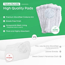 Load image into Gallery viewer, Mop Pads Fit Shark Steam Mop SK Series Compatible Model SK140 SK410 SK460 S1000 S1000A S3101 S3251 SK141 SK3102 SK3251 SK435 SK435CO S3102 S3250 Replacement Flat Microfiber Cloth Steamer Pad 4 Pack