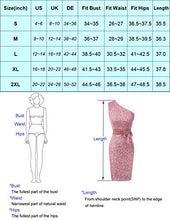 Load image into Gallery viewer, LIUMILAC Women Summer Off Shoulder Sequins Bodycon Mini Dress Sexy Cocktail Party Dress Dark Blue