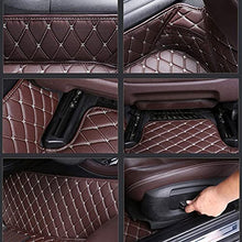Load image into Gallery viewer, ZPXJSM Custom Making Car Floor Mats for 95% Sedan SUV Sports Car Full Coverage Cute Men Women Pads Protection Non-Slip Leather Floor Liners (Brown)