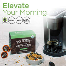Load image into Gallery viewer, Four Sigmatic Mushroom Coffee K-Cups with Probiotic, Organic and Fair Trade Coffee, Organic and Fair Trade with Turkey Tail, Chaga, Prebiotics, CFU shelf-stable, Heat Resistant, 24 Count