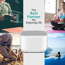 Load image into Gallery viewer, Magicteam Sleep Sound White Noise Machine with 40 Natural Soothing Sounds and Memory Function 32 Levels of Volume Powered by AC or USB and Sleep Timer Sound Therapy for Baby Kids Adults (White)