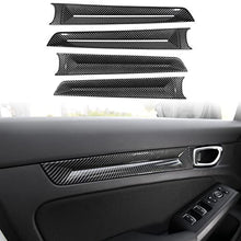 Load image into Gallery viewer, CKE for 11th Gen Civic Sedan Car Door Inner Handle Bowl Cover Trim Strips Interior Decoration Sticker for Honda Civic 2022 Sedan Accessories -Carbon Fiber Style