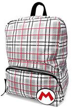 Load image into Gallery viewer, Controller Gear Super Mario - Mario Plaid - Small Backpack for Women, Girl's Cute Mini Bookbag Purse, Travel Bag for Nintendo Switch Console & Accessories - Nintendo Switch