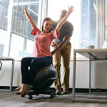 Load image into Gallery viewer, Gaiam Ultimate Balance Ball Chair - Premium Exercise Stability Yoga Ball Ergonomic Chair for Home and Office Desk with Reinforced Base, Air Pump, Exercise Guide and Satisfaction Guarantee