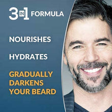 Load image into Gallery viewer, MENFIRST Gradual Gray Beard Wash and Darkening Balm Bundle, Dermatology Tested with Keratin Collagen, White Hair Removal