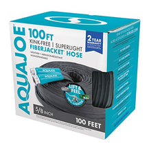 Load image into Gallery viewer, Aqua Joe AJFJH100-58-PRO FiberJacket Non-Expanding Kink-Free Garden, RV and Camper Hose, 100-Foot x 5/8-Inch