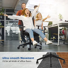 Load image into Gallery viewer, YITAHOME Home Office Desk Chair Set 55 Inches, Ergonomic Adjustable Chair and Computer Desk 400lb Capacity with Storage Bag and Monitor Stand, 360°Chair, Home Furniture Workstation Sets, Black