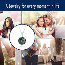 Load image into Gallery viewer, 925 Sterling Silver Black Fire Opal Vintage Style Large Pendant; Libra October Birthstone; Dainty Black Stone Pendant; Handmade Antique Style Black Opal Necklace For Classy Women