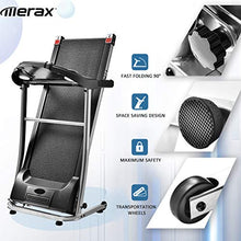 Load image into Gallery viewer, Merax Folding Electric Treadmill Motorized Running Machine Easy Assembly Electric Treadmills for Home, Motorized Fitness Compact Running Equipment with LCD for Home (Black)