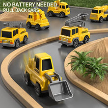 Load image into Gallery viewer, TEMI Construction Truck Toys Cars for Toddlers 3-5 - 7-in-1 Friction Power Vehicle Toy for 3 4 5 6 Year Old Boys, Carrier Transport Trucks for Kids 3-5 Years, Car Toys Set for Age 3-9 Boys & Girls