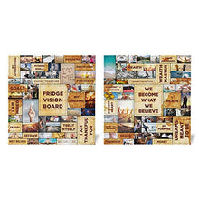 Load image into Gallery viewer, MAGNIFICENT101 2-Pack Vision Board Magnet Set (20x20 in) - Pull Apart & Create a Vision for Your Dream Life in Your Refrigerator | Inspirational Positive Gifts | Quotes for Fridge | Daily Motivation
