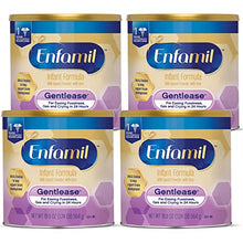 Load image into Gallery viewer, Enfamil Gentlease Baby Formula, Reduces Fussiness, Crying, Gas and Spit-up in 24 hours, DHA & Choline to support Brain development, Powder Can, 19.9 Oz, Pack of 4 (Total 79.6 Oz)