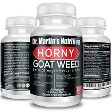 Load image into Gallery viewer, Super Strength 1590mg Horny Goat Weed 120 Capsules with Maca Arginine & Ginseng - Naturally Boost Your Health, Workout Performance, Endurance & Energy, Joint Health for Men & Women (120C)