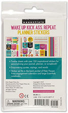 Load image into Gallery viewer, Essentials Planner Stickers -- Wake Up Kick Ass Repeat (Set of 150 Stickers)