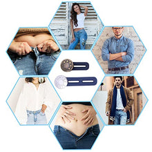 Load image into Gallery viewer, Elastic Button Extenders for Men and Women, Waist Extenders Adjustable for Pants, Trousers, Dress and Jeans, 6-Pack (Light Gray)