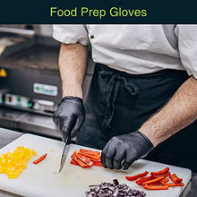 Load image into Gallery viewer, Black Vinyl Disposable Gloves Small 50 Pack - Latex Free, Powder Free Medical Exam Gloves - Surgical, Home, Cleaning, and Food Gloves - 3 Mil Thickness