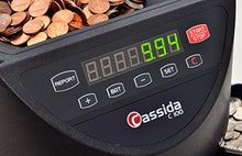 Load image into Gallery viewer, Cassida C100 Electronic Coin Sorter/Counter, Countable coins 1¢, 5¢, 10¢, 25¢, 250 coins/min, 110 VAC