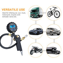 Load image into Gallery viewer, AstroAI Digital Tire Inflator with Pressure Gauge, 250 PSI Air Chuck and Compressor Accessories Heavy Duty with Rubber Hose and Quick Connect Coupler for 0.1 Display Resolution, Gifts for Men