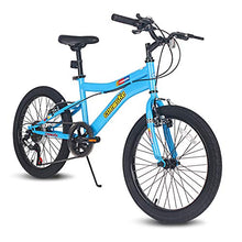 Load image into Gallery viewer, COEWSKE 20 Inch Kids Bike Enjoy-Style Children's Variable Speed Mountain Bike Sports Cycling 1 Speed & 6 Speed with Kickstand Fit for 6-10 Years Old Or 49-60 Inch Tall Kids (6-Speed Sky Blue)
