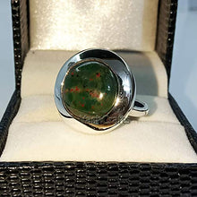 Load image into Gallery viewer, 925 Sterling Silver Blood Stone Ring, Blood Stone Jewelry, Silver Ring, Red Stone Ring,Natural Blood Stone Women's Ring, Genuine Gemstone Women's Ring, Gift For Mom, Wife Sister, Gift For Her