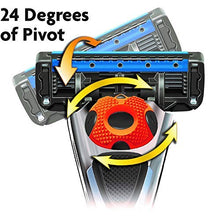 Load image into Gallery viewer, Amazon Brand - Solimo 5-Blade MotionSphere Razor for Men with Dual Lubrication and Precision Trimmer, Handle & 16 Cartridges (Cartridges fit Solimo Razor Handles only)