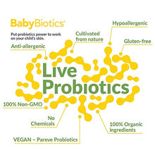 Load image into Gallery viewer, BabyBiotics - Topical Probiotic Body Care for CHILDREN of ALL AGES 4oz -Hypoallergenic, Vegan, Non GMO, GF, 100% Natural Live Probiotic Patented, External + Internal Use,Totally Safe, No Refrigeration